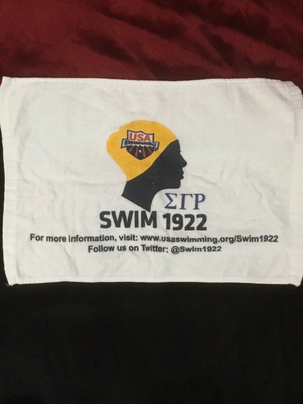 Sigma Gamma Rho Sorority Swim 1922 Towel (Partnership USA Swim) 16in x 11 1/2in